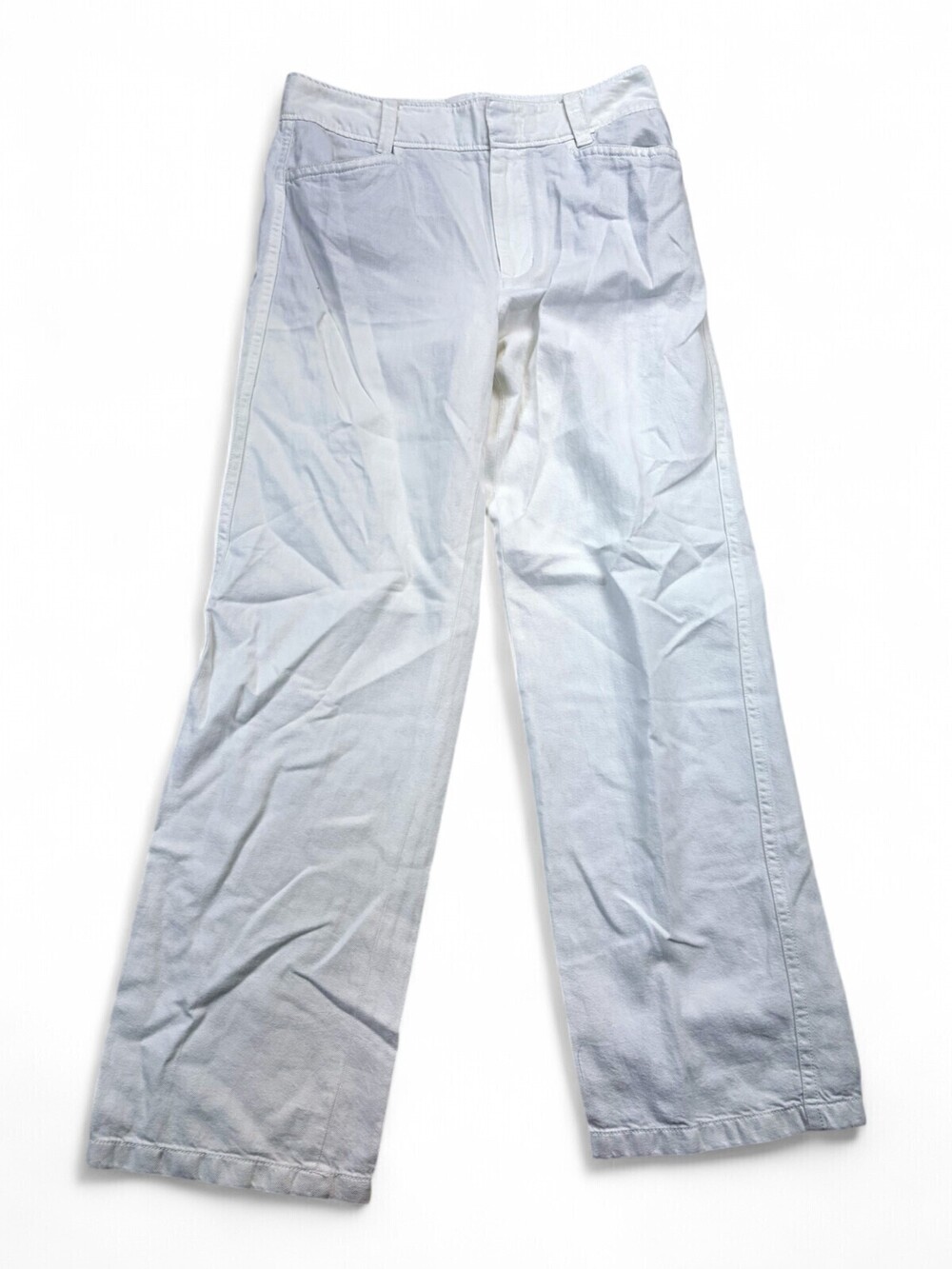 Vince Wide Leg Linen-Blend Pants Size 12 White